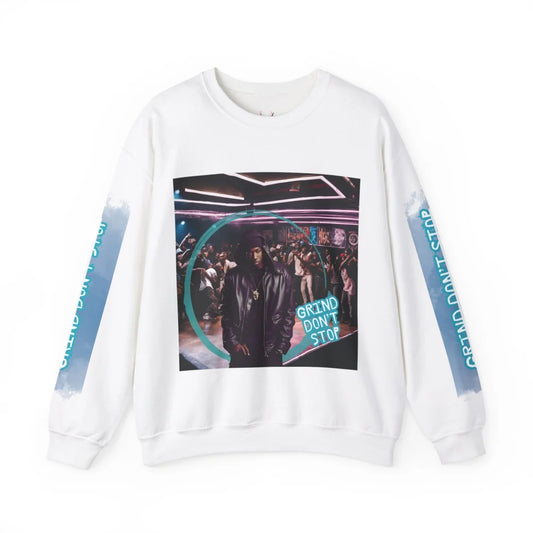 Crewneck Sweatshirt Urban Underground Rap Stage Grind Don’t Stop