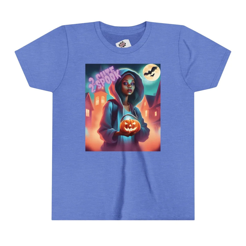 Cute Youth Tee - 2 Spook Heather Columbia Blue / S Kids Clothes