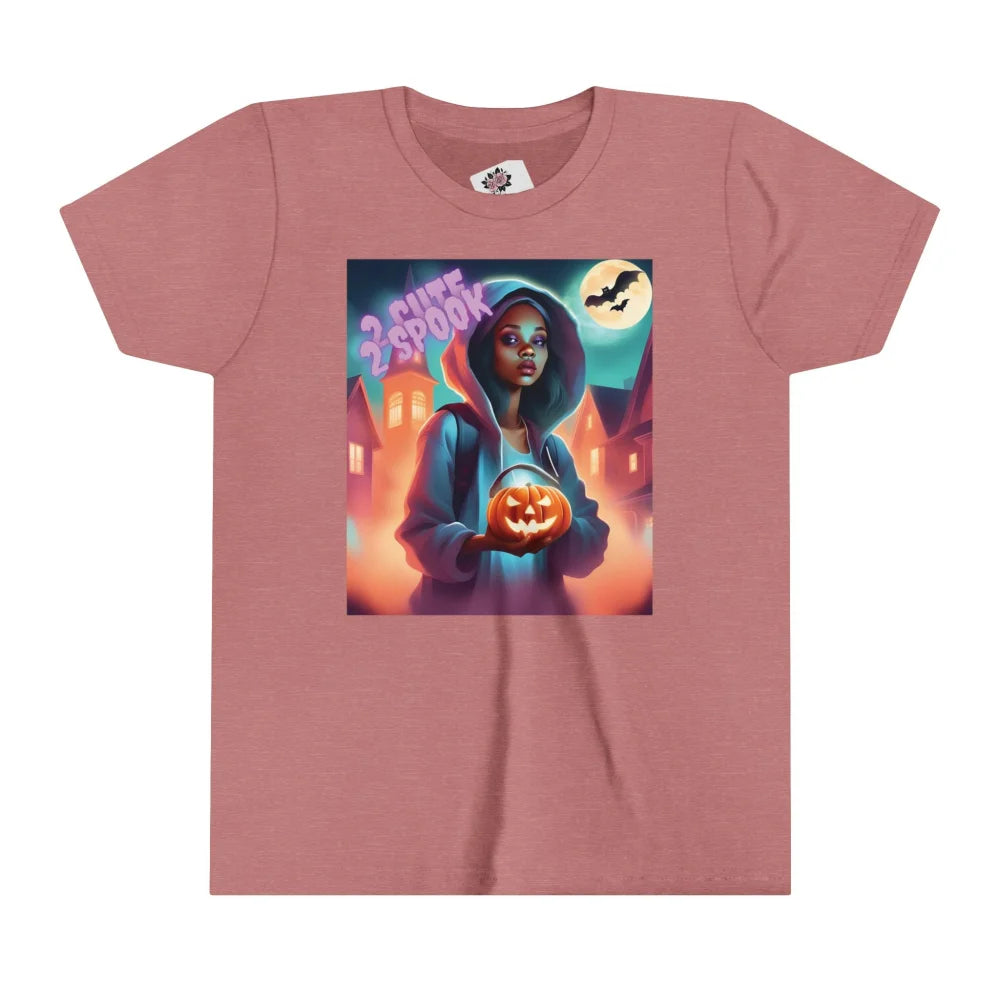 Cute Youth Tee - 2 Spook Heather Mauve / S Kids Clothes