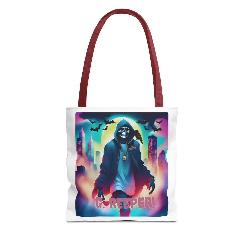 Halloween Tote Bag With G Reeper Design 13’’ × / Red Bags