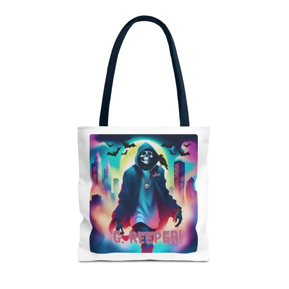 Halloween Tote Bag With G Reeper Design 16’’ × / Navy Bags