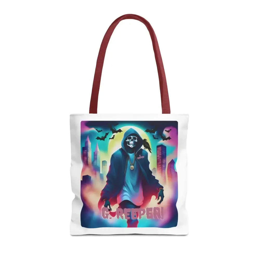 Halloween Tote Bag With G Reeper Design 16’’ × / Red Bags