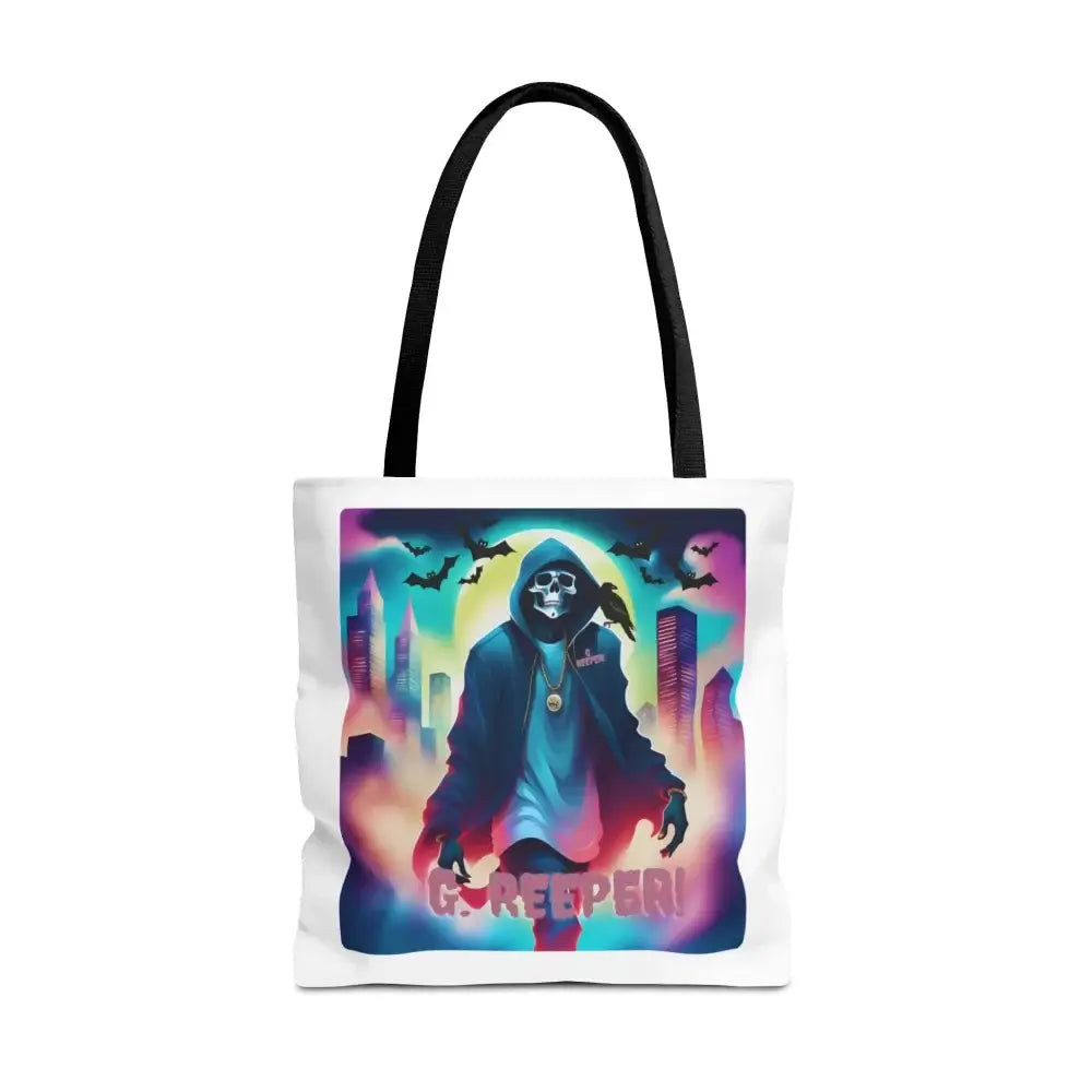 Halloween Tote Bag With G Reeper Design 18’’ × / Black Bags