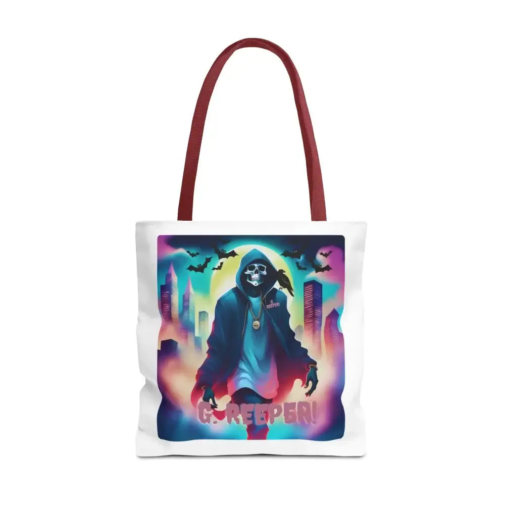 Halloween Tote Bag With G Reeper Design 18’’ × / Red Bags