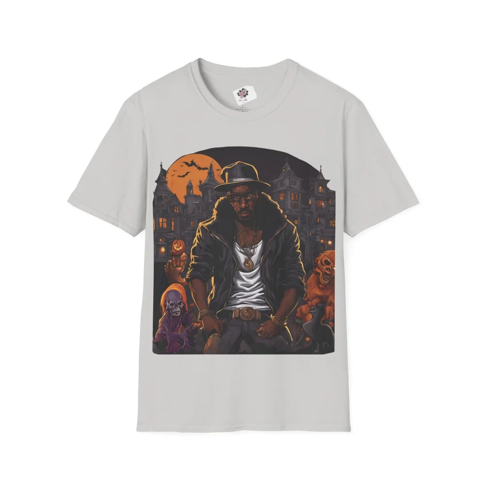 Hood Rich Urban Halloween T-Shirt Ice Grey / S