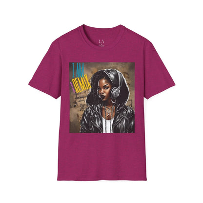 I Am Hip Hop Remix Unisex Softstyle T-Shirt S / Antique Heliconia