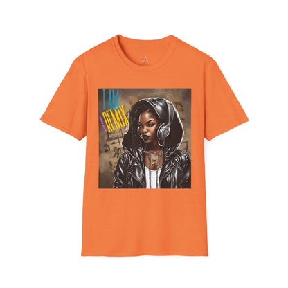 I Am Hip Hop Remix Unisex Softstyle T-Shirt S / Heather Orange