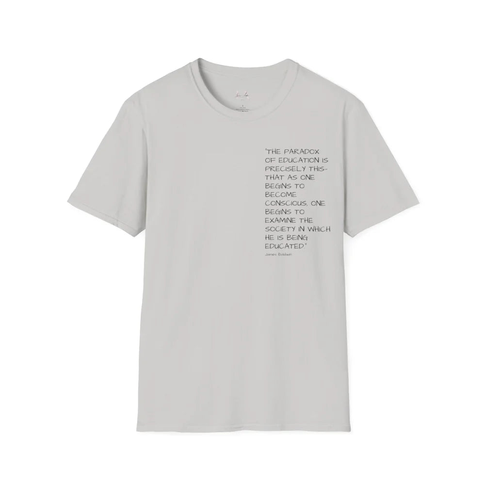 Knowledge And Consciousness Unisex Softstyle T-Shirt Ice Grey / S