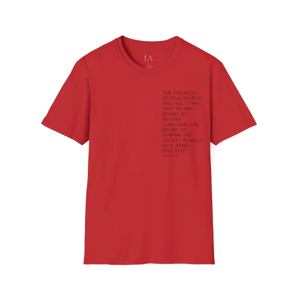 Knowledge And Consciousness Unisex Softstyle T-Shirt Red / S