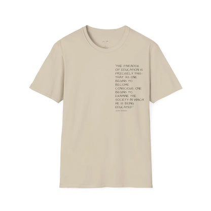 Knowledge And Consciousness Unisex Softstyle T-Shirt Sand / S