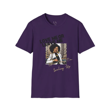 Level Up With Confidence Unisex Soft Style T-Shirt S / Purple