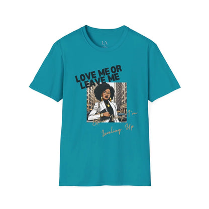 Level Up With Confidence Unisex Soft Style T-Shirt S / Tropical Blue