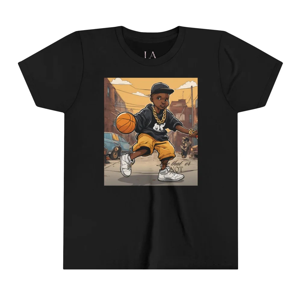 Philly Hustle - Urban Style Boy Basketball Teekids Heavy Cotton™ Tee Black / S Kids Clothes